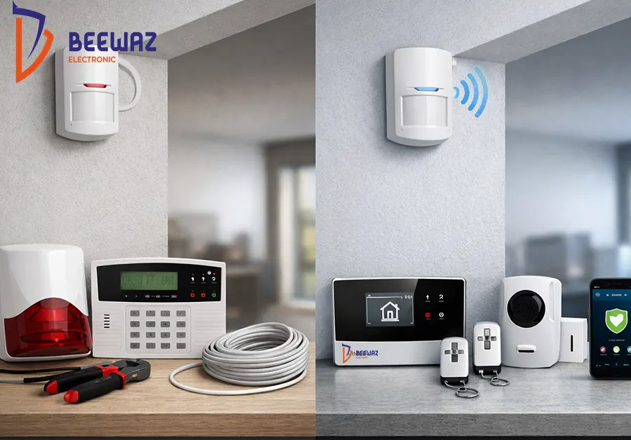 تفاوت چشمی سیمی و بیسیم دزدگیر